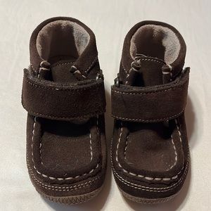 Soft faux leather kids boots